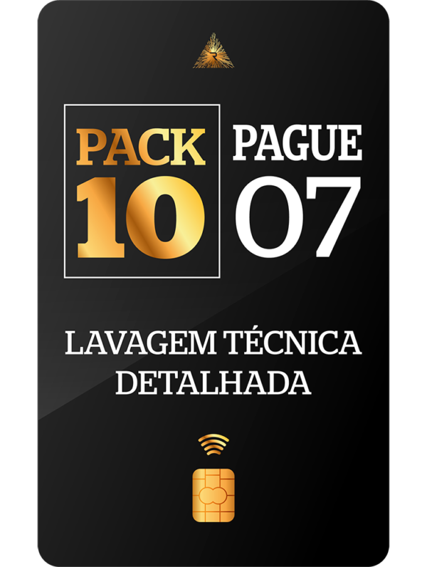 Promo Compre 10 pague 7 Lavagem Técnica Detalhada