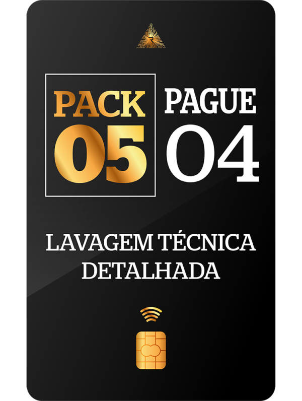 Promo Compre 5 pague 4 Lavagem Técnica Detalhada